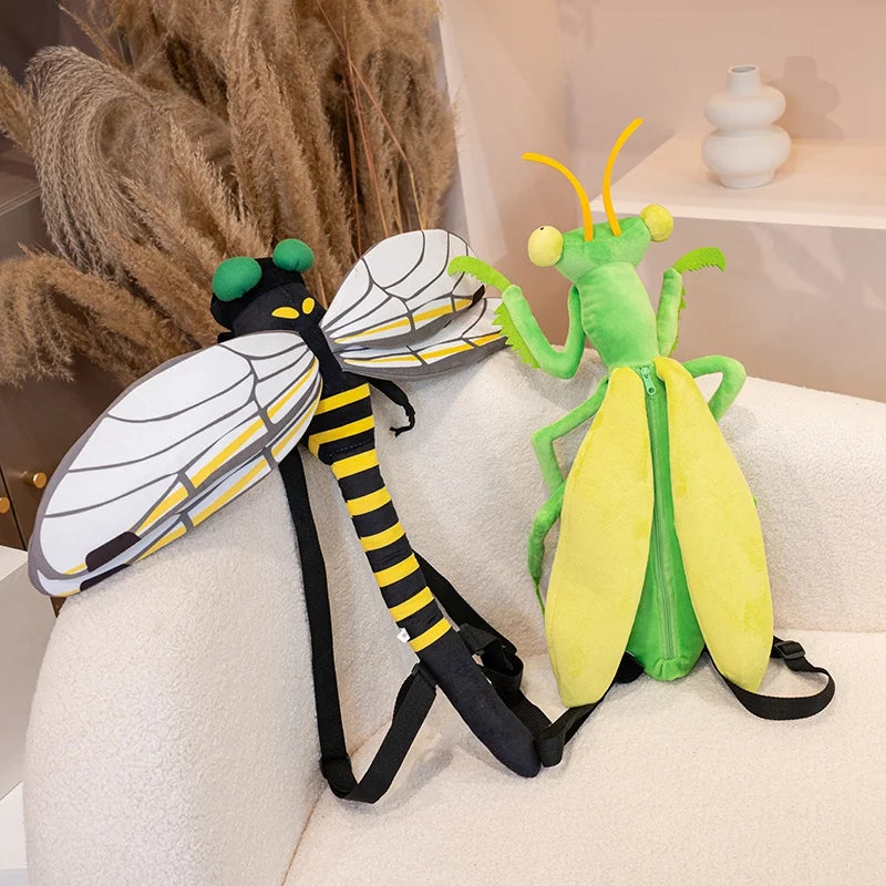 Drago the Kawaii Dragonfly Mantis Insect Backpack Plushie