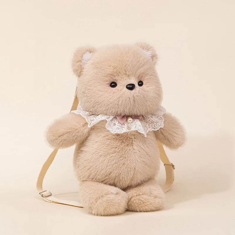 Kawaii Cat Bear Elephant Snuggle Plush Backpack Bag