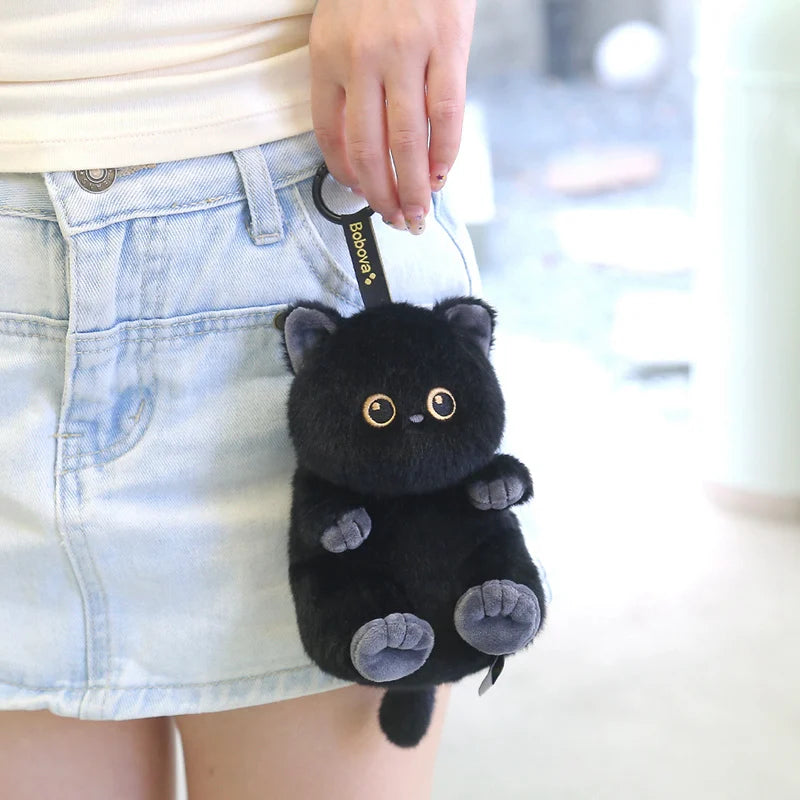 Callie the Kawaii Calico Siamese Black Cat Plush