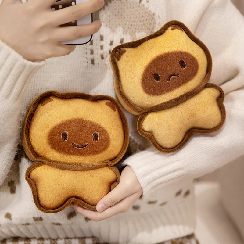 Bready the Kawaii Toast Cat Biscuit Plush