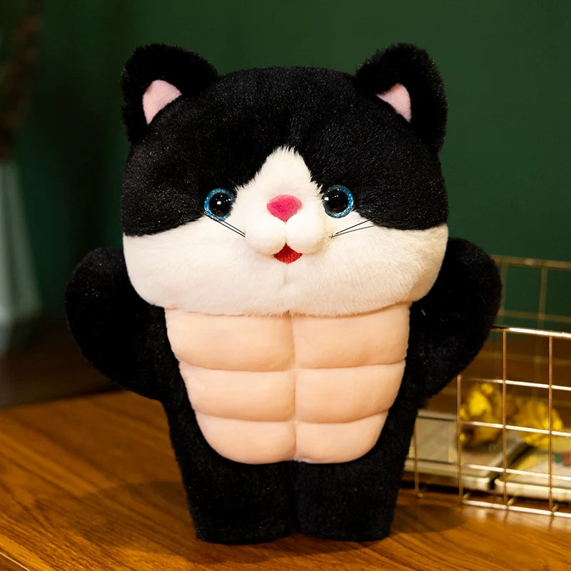 Muscles the Chonky Kawaii Cat Snuggle Plushie