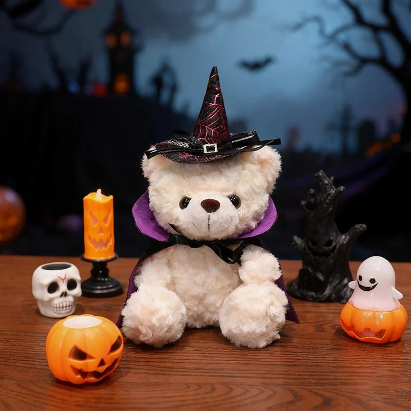 Spooky the Kawaii Halloween Cloaked Bear Plushie