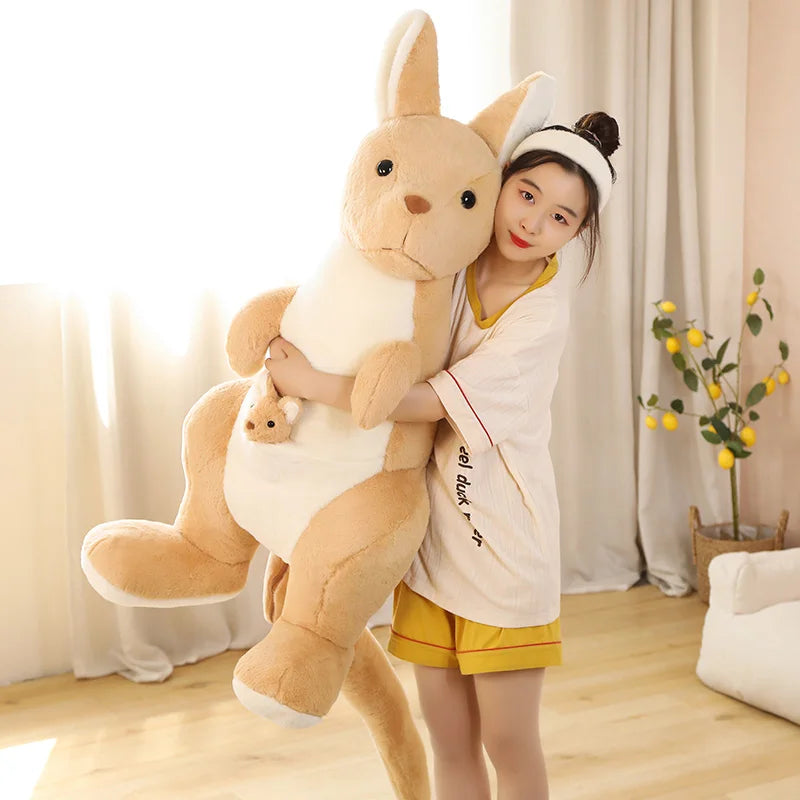 Joey the Kawaii Mother Baby Kangaroo Snuggle Plushie