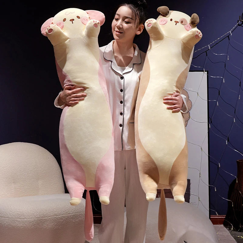 Giant Long Sleeping Puppy Kawaii Plushie Pillow