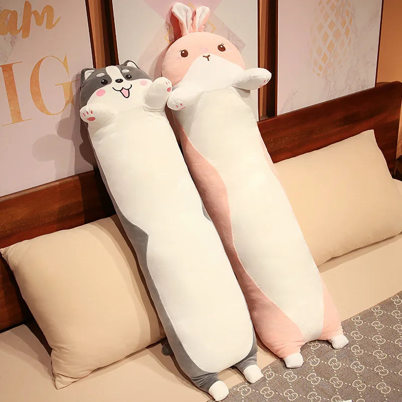 Noodle the Soft Long Dino Cat Rabbit Sleeping Pillow