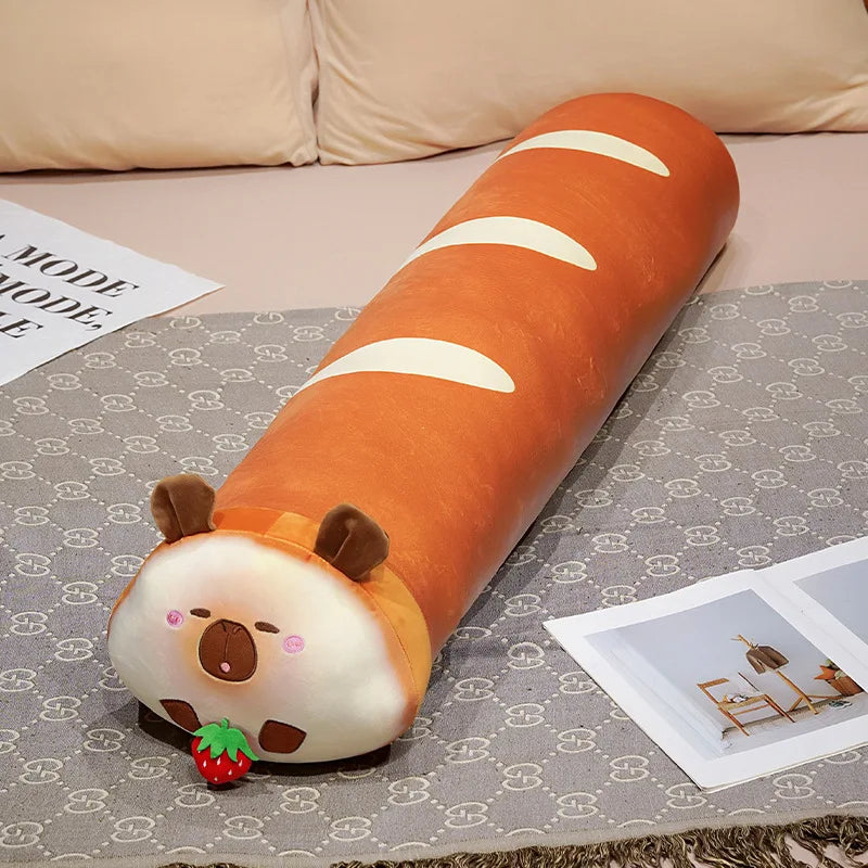 Capy the Long Bread Kawaii Capybara Sofa Plush Pillow