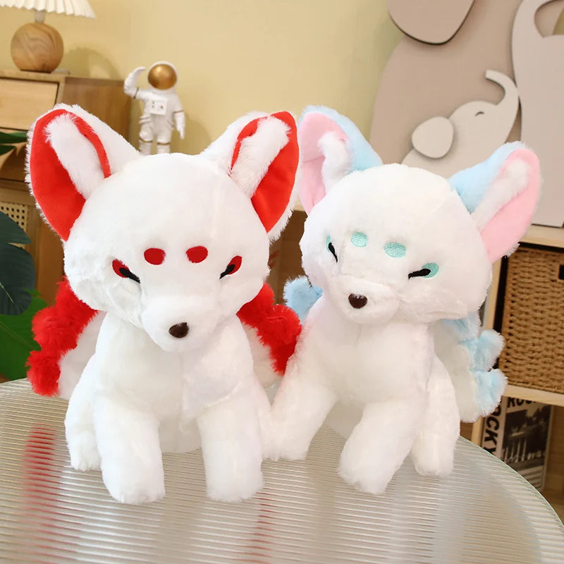 Kitsune the Dreamy White Nine-Tailed Fox Plushie