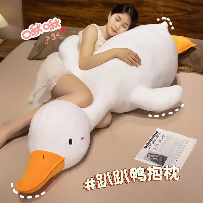 Ducky the Giant Sleepy Kawaii Duck Snuggle Plushie