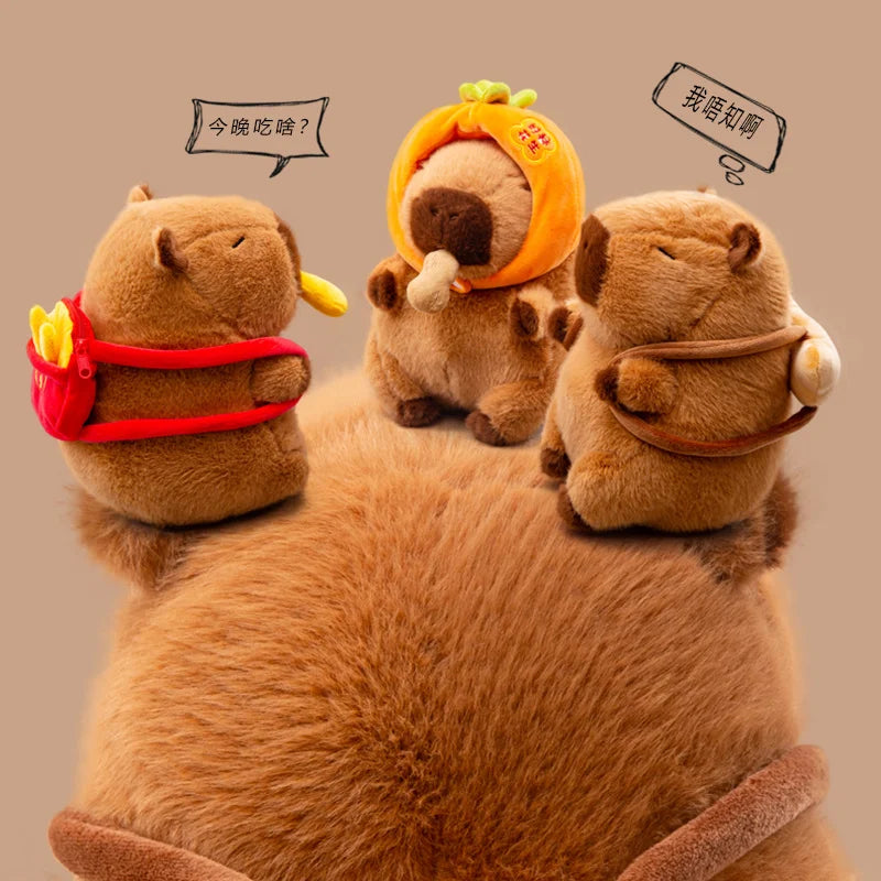 Capy the Kawaii Foodie Croissant Baguette Capybara Plush