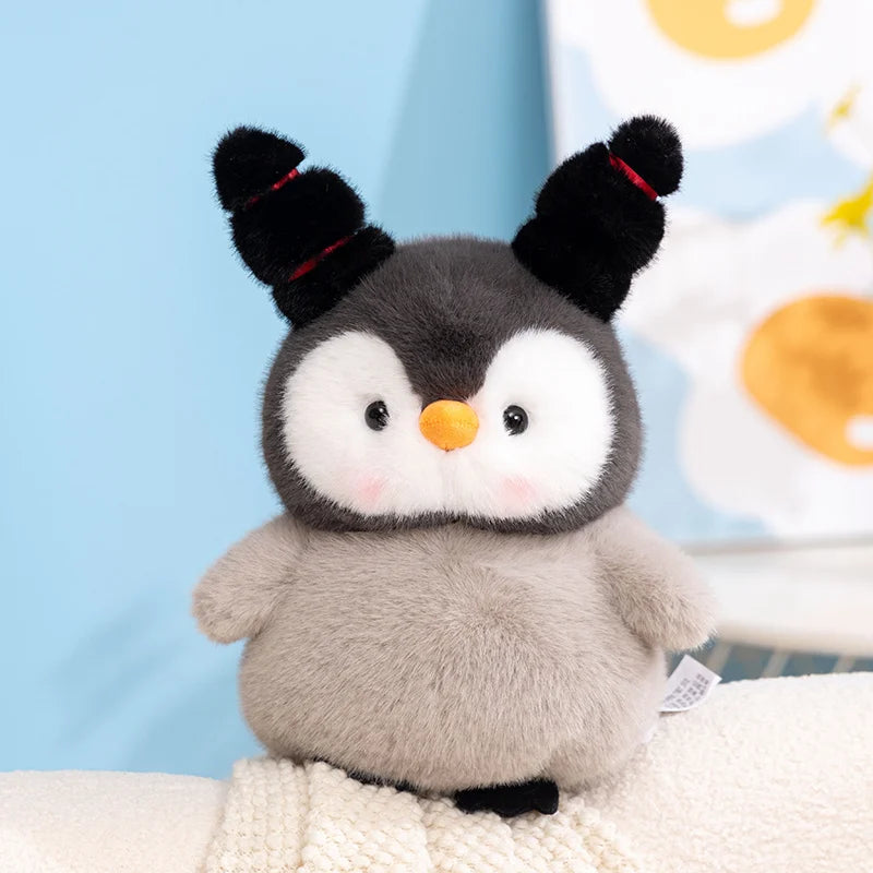 Chonky Kawaii Couple Penguin Snuggle Plush