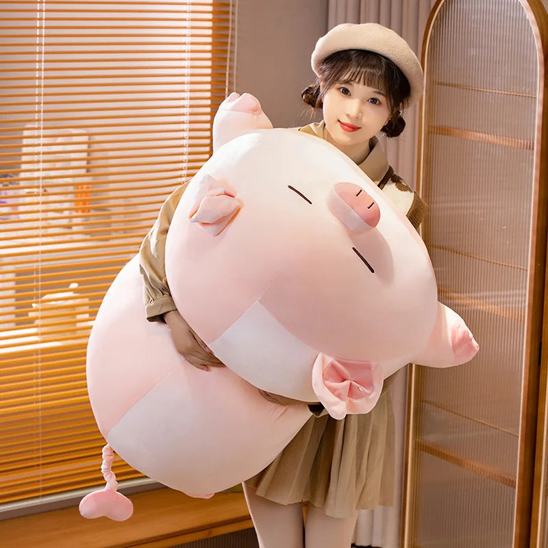 Piggy the Squishy Fatty Pink Pig Bolster Plush