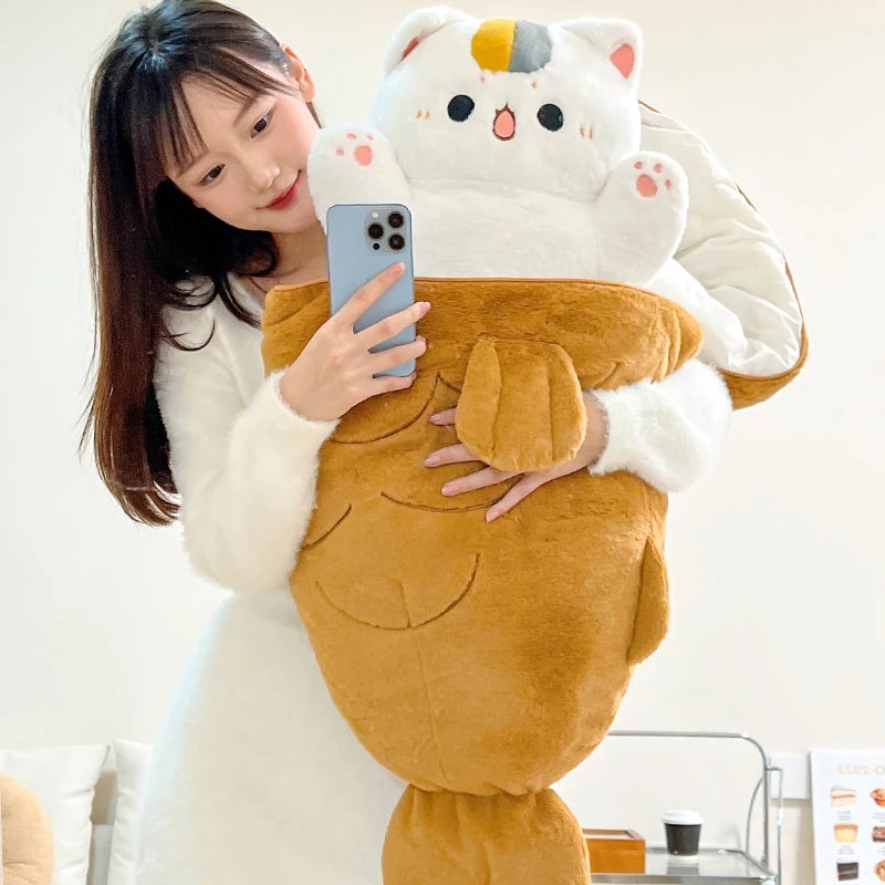 Taiyaki the Kawaii Cat Rabbit Sleeping Bag Plush