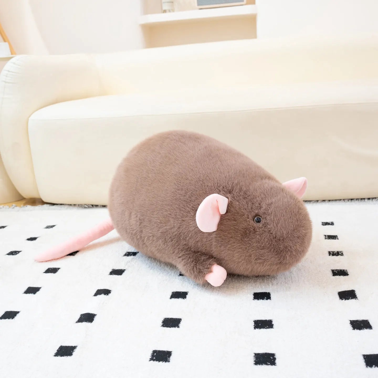 Squeaky the Soft Grey Mouse Plush