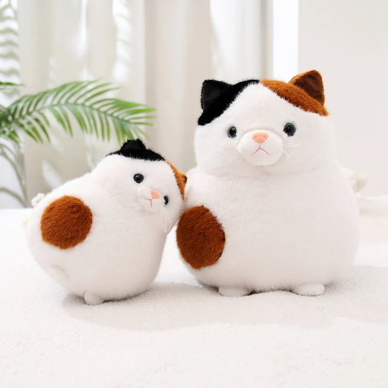 Chonky Round Kawaii Cat Room Decor Snuggle Plushie