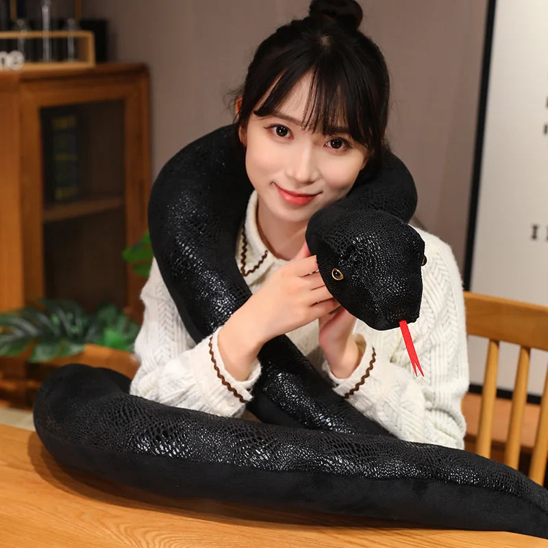 Tricky the Kawaii Giant Long Halloween Snake Snuggle Plushie