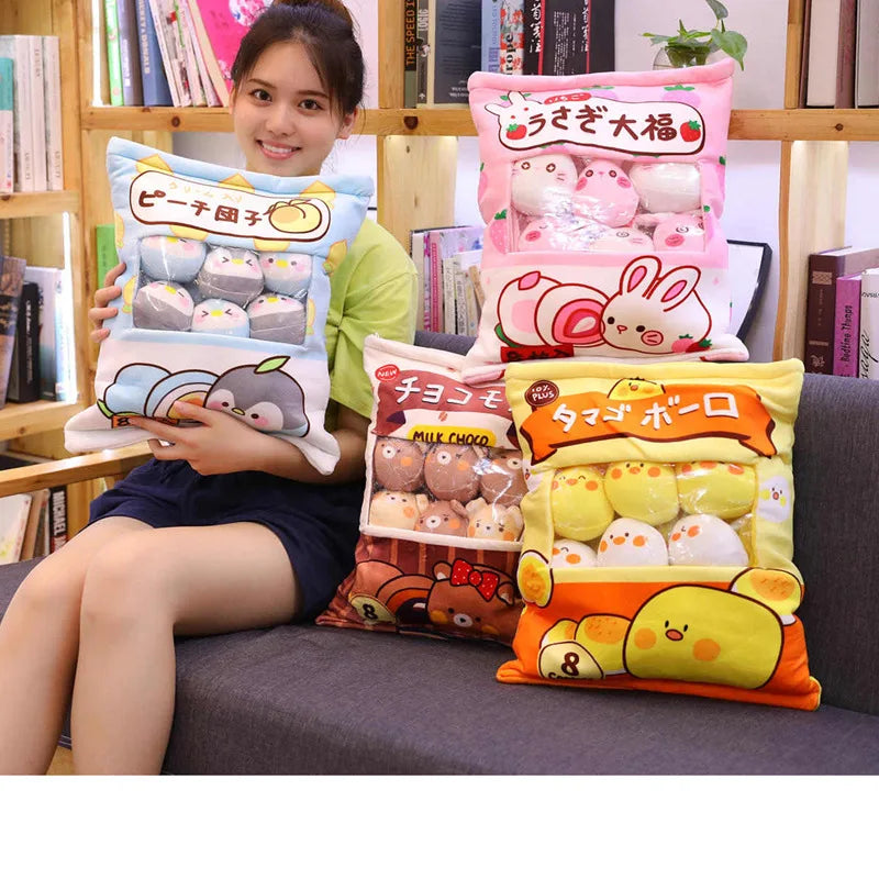 Pudding the Mini Round Animal Plushie Bag Set