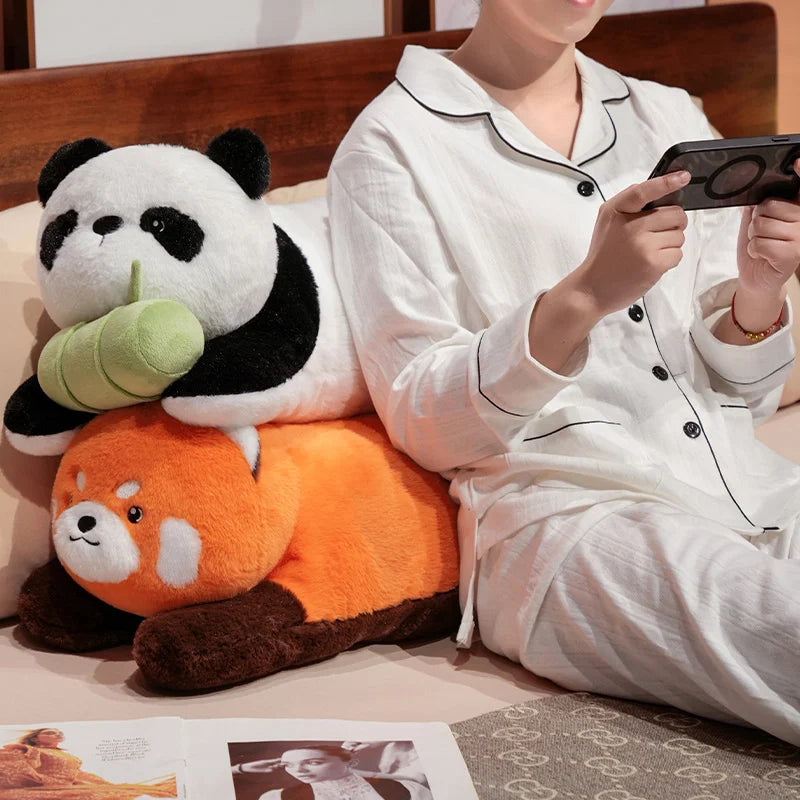 Dreamy Napping Raccoon & Panda Kawaii Plushies