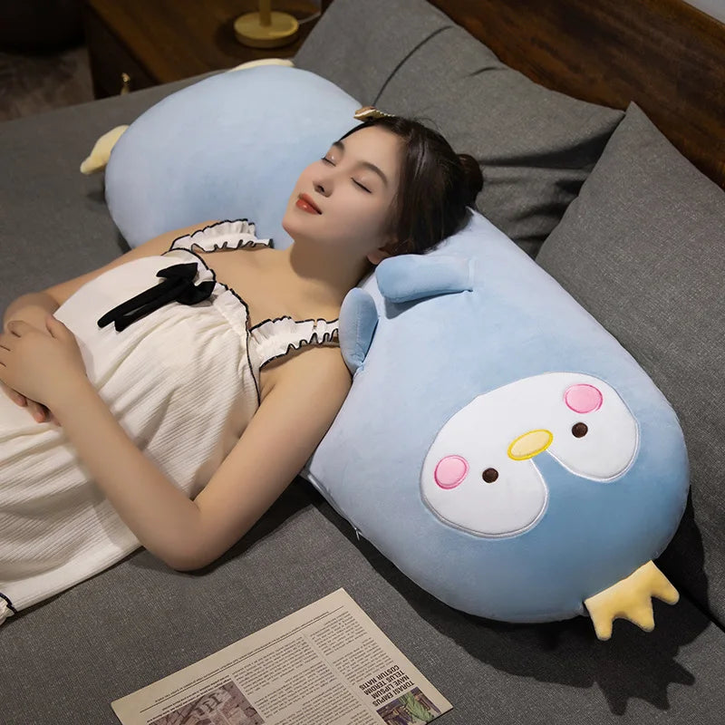 Waddles the Long Chick Penguin Dino Bolster Plush