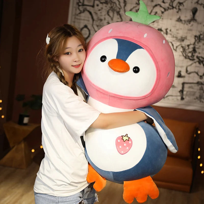 Waddles the Kawaii Strawberry Dress Up Penguin Plush