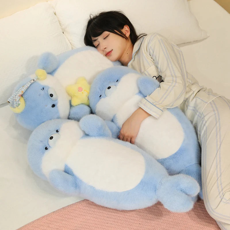 Snowy the Lifelike Kawaii Seal Sea Otter Snuggle Plushie