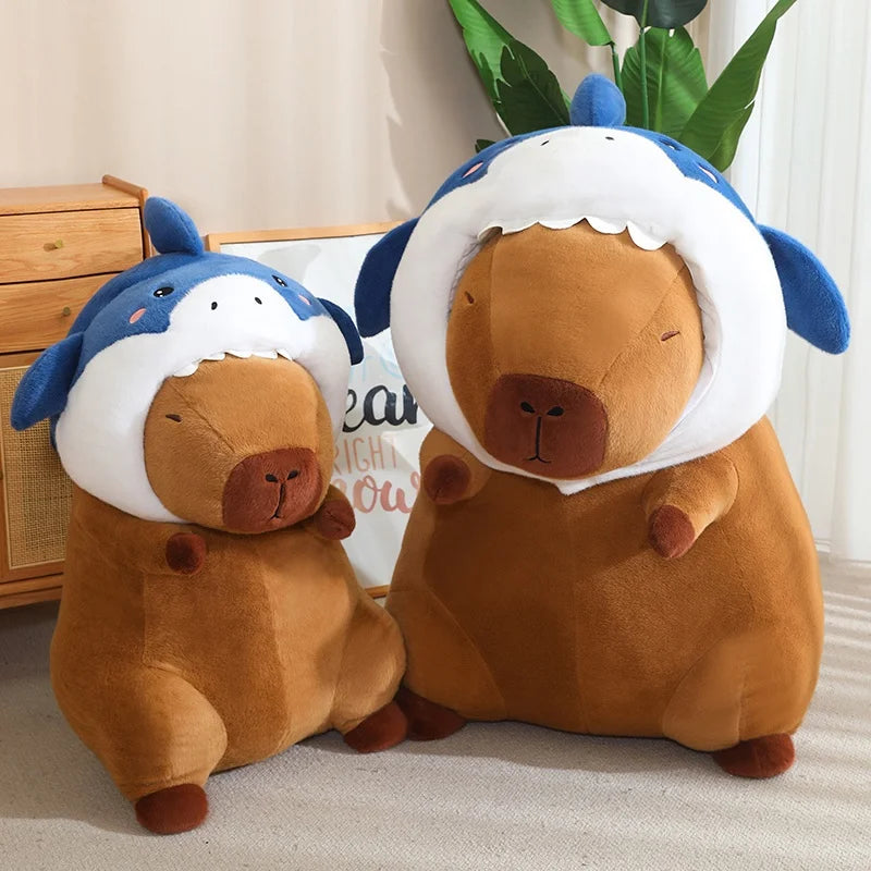 Capy the Kawaii Shark Cosplay Capybara Snuggle Plushie