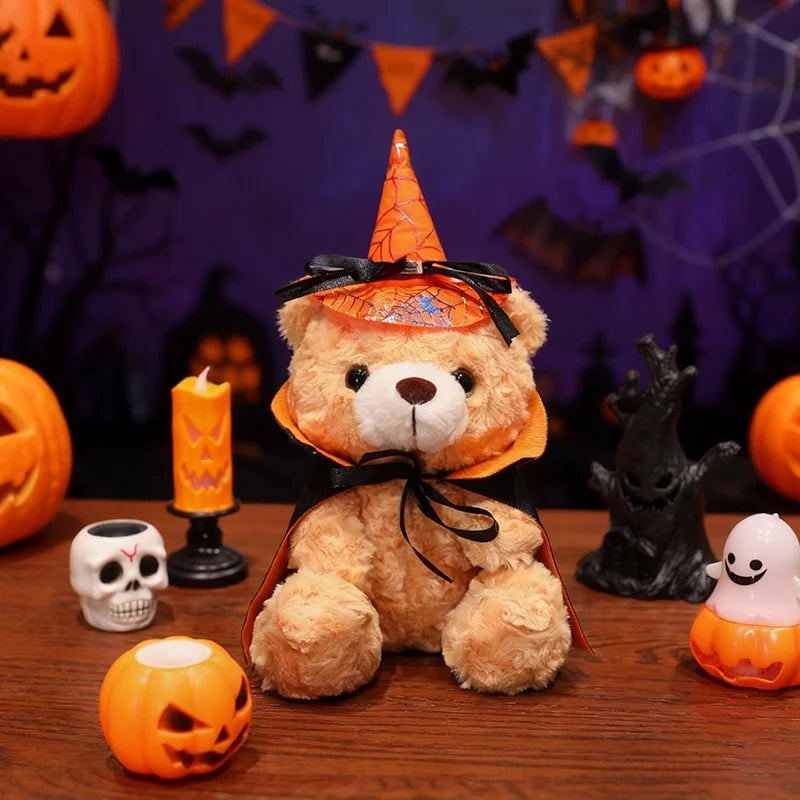 Spooky the Kawaii Halloween Cloaked Bear Plushie
