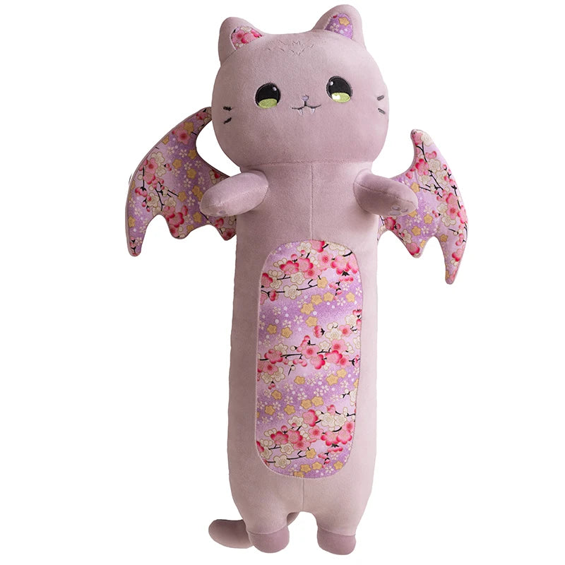 Sakura the Kawaii Pink Bat Wing Long Cat Snuggle Plushie