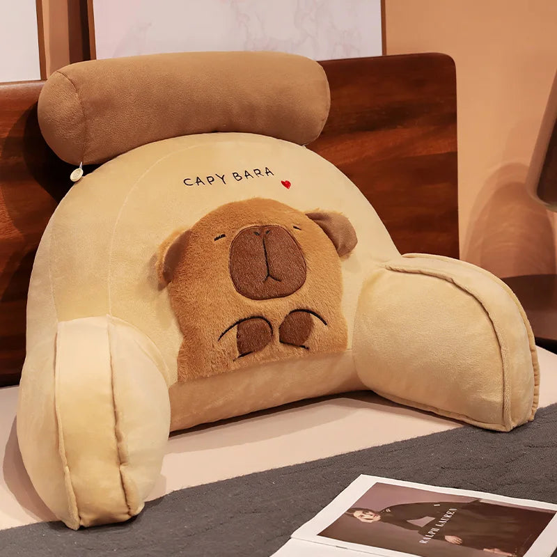 Capy the Cozy Capybara Backrest Triangle Pillow