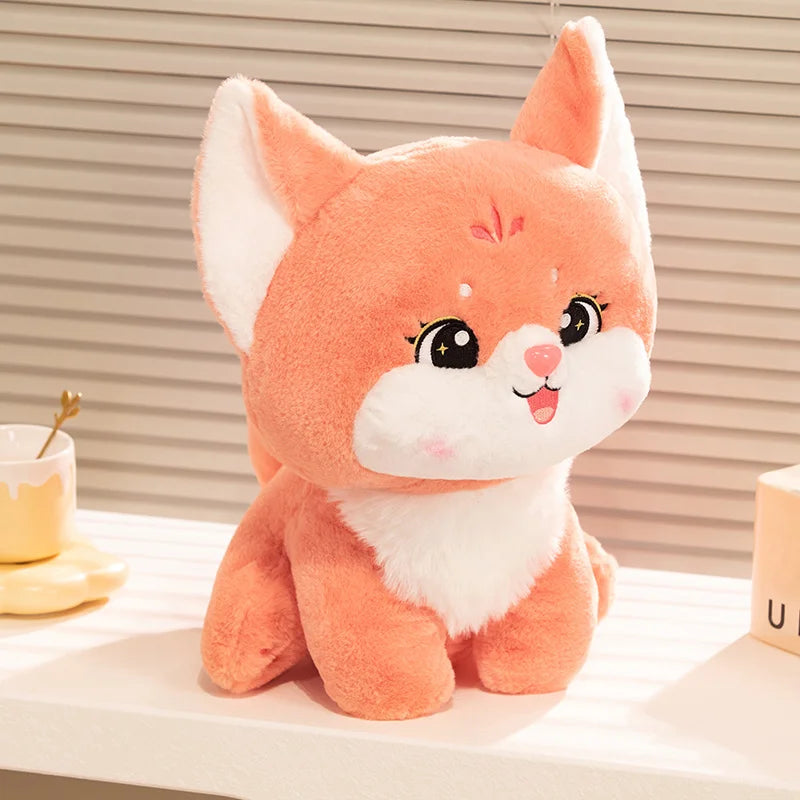 Amber the Huggable Long-Tail Fox Plushie