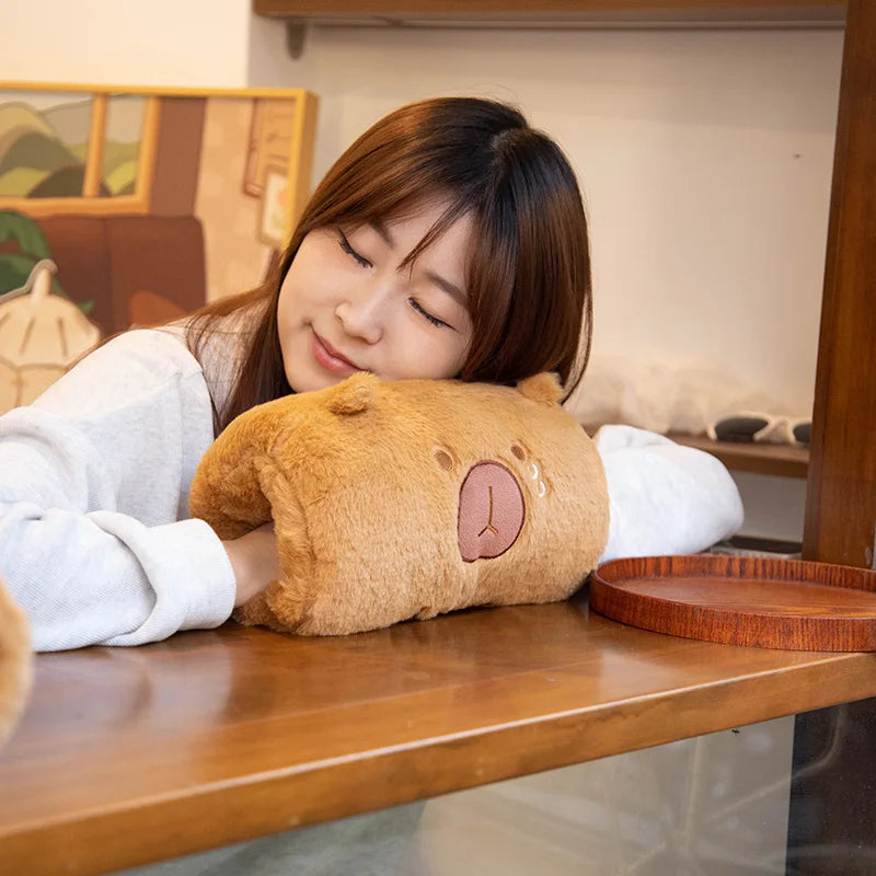 Cozy Warming Kawaii Capybara Plushie Pillow