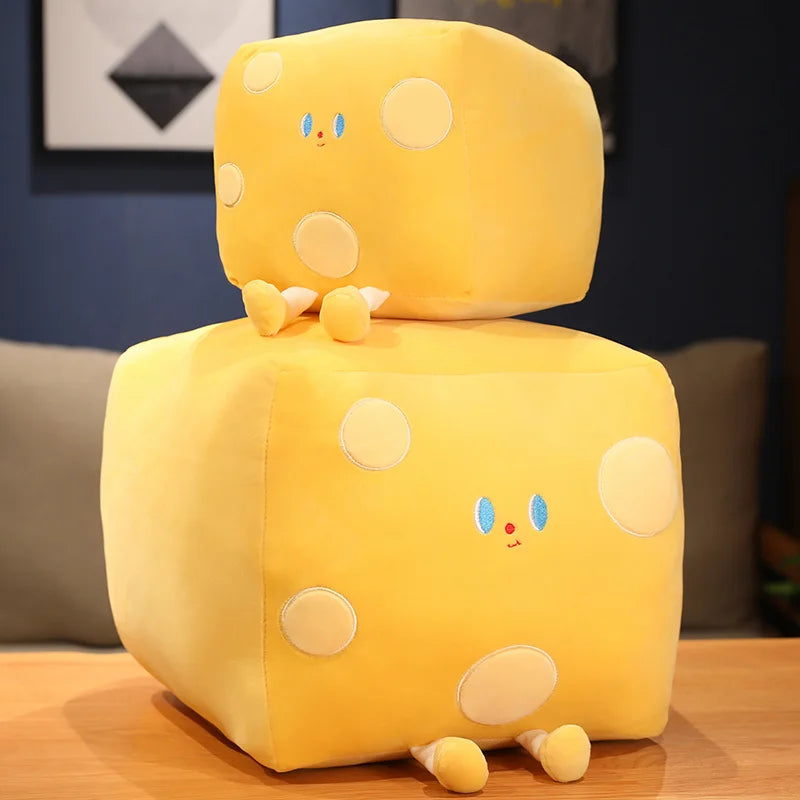 Cheeky Cheese & Butter Kawaii Plushie Pillow