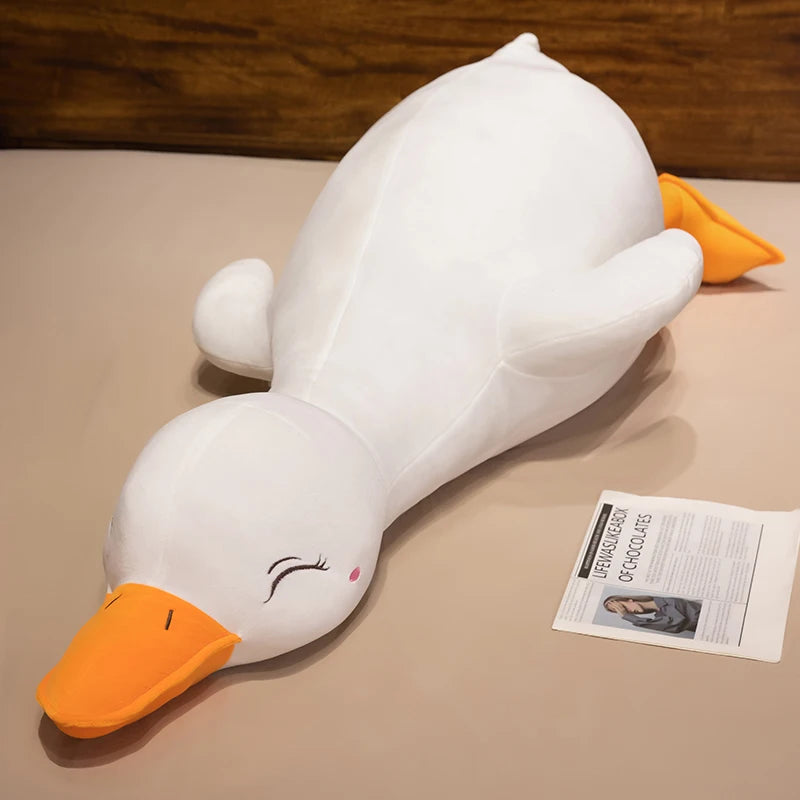 Ducky the Giant Sleepy Kawaii Duck Snuggle Plushie