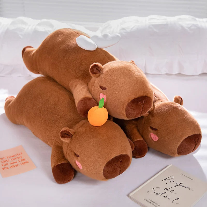 Capy the Lazy Giant Strip Capybara Plush
