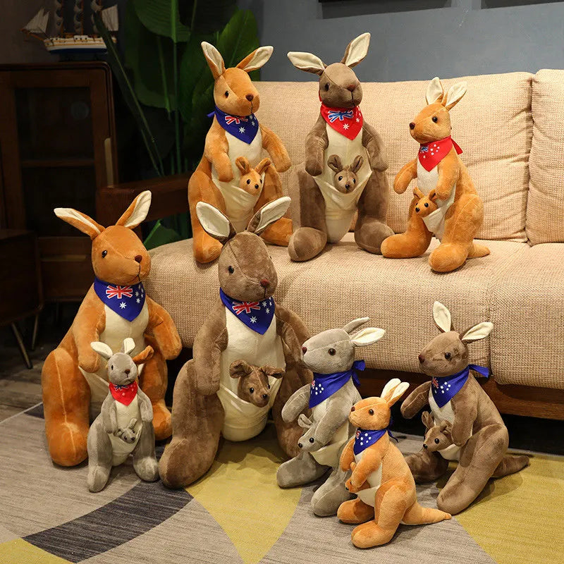Joey the Kawaii Mother and Baby Kangaroo Plush