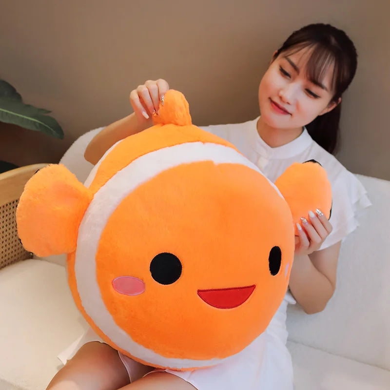 Fishy the Soft Cartoon Fish Marine Plush Pillow