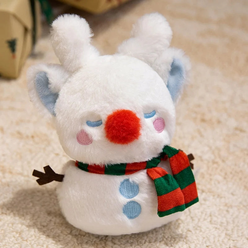 Jolly Christmas Santa Snowman Tree Plushie Trio