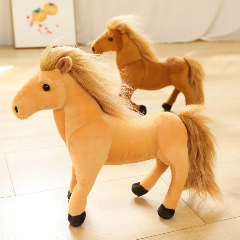 Chestnut the Lifelike Real Life Horse Soft Plush Pillow