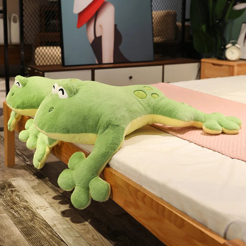 Ribbit the Chonky Green Frog Snuggle Plush