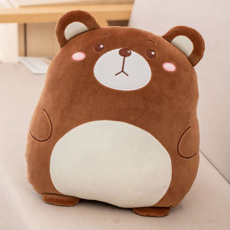 Squishy Forest Animal 2-in-1 Flannel Blanket Plush