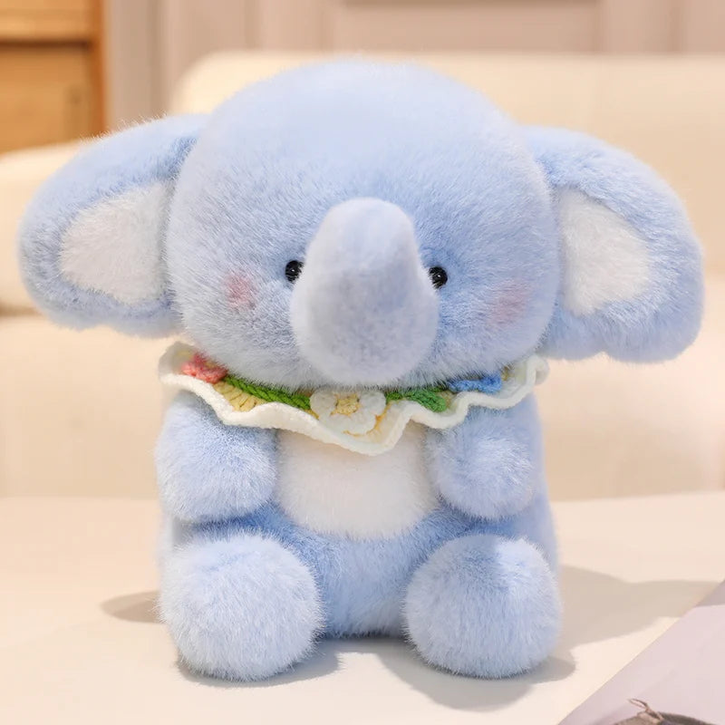Bibbed Baby Elephant Kawaii Snuggle Plushie