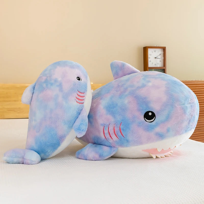 Wiggly Rainbow Shark Snuggle Plushie