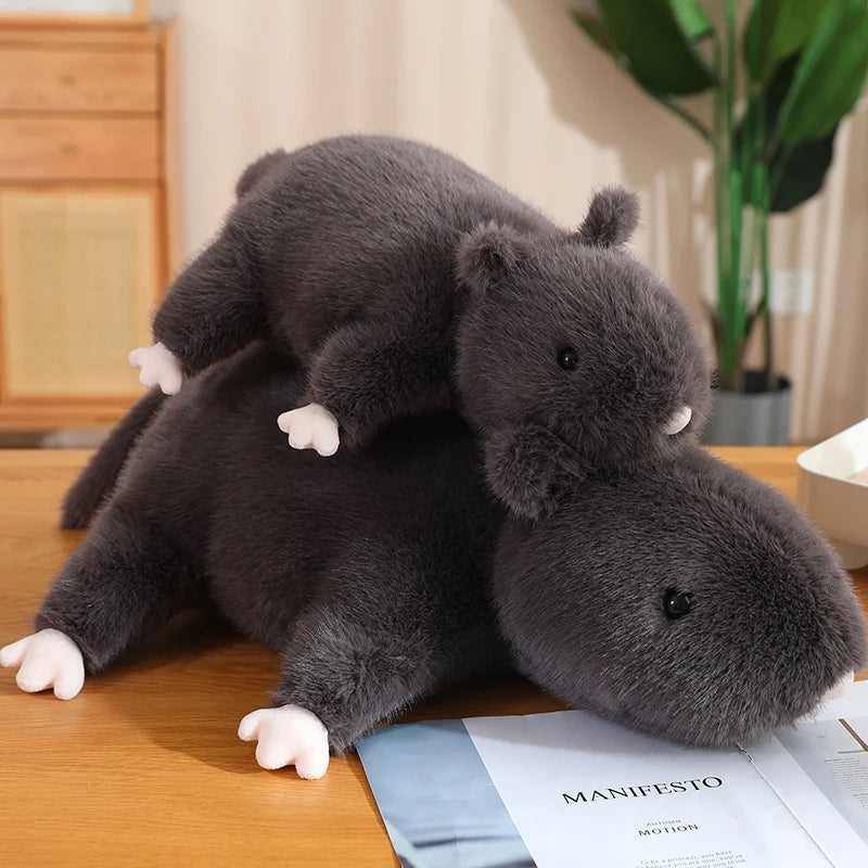 Squeaky the Simulated Furry Mouse Plush