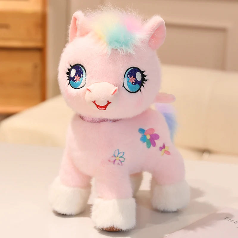 Dreamy Winged Rainbow Unicorn Kawaii Snuggle Plushie
