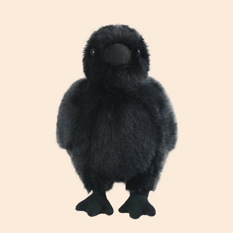 Raven the Chubby Simulation Black Crow Bird Plushie