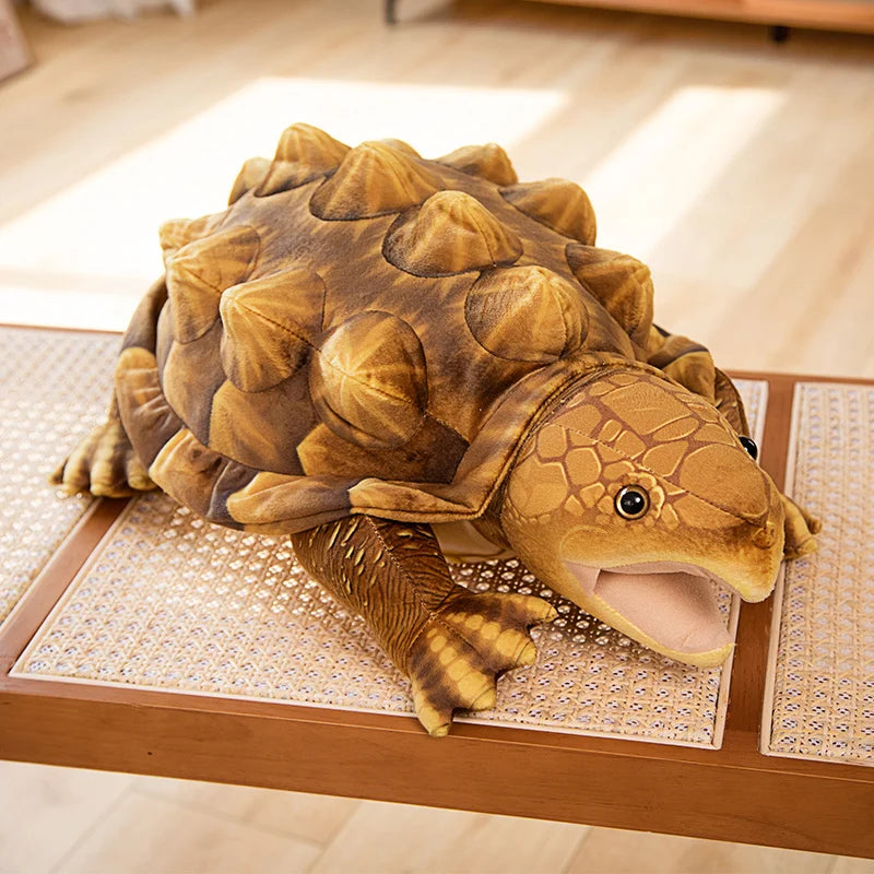 Snappy the Kawaii Lifelike Alligator Snapper Turtle Plushie