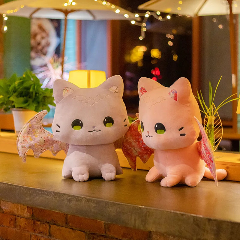 Sakura the Kawaii Pink Bat Wing Cat Plush