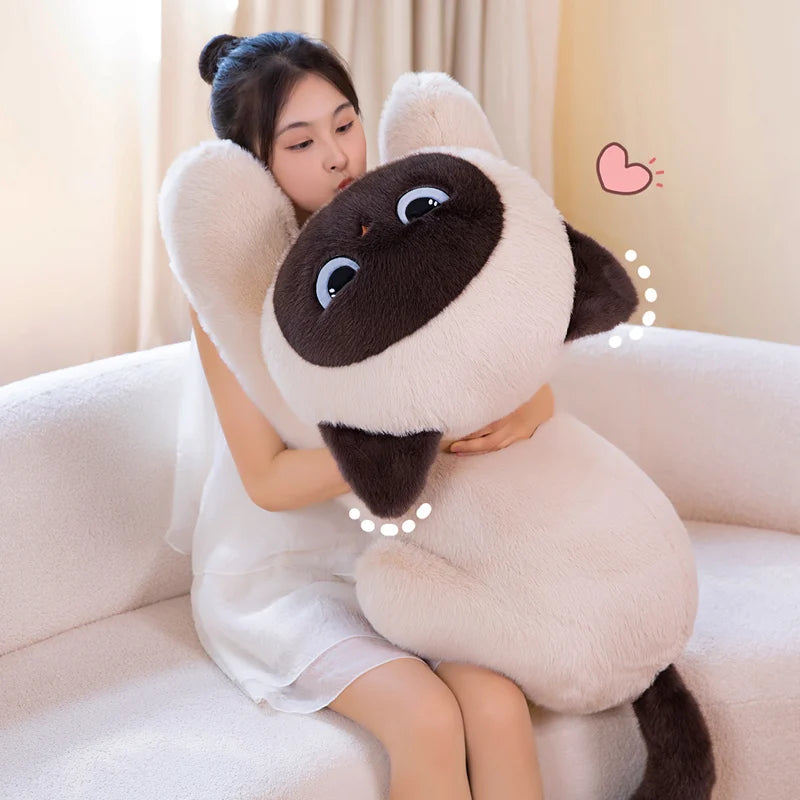 Suki the Long Siamese Cat Snuggle Pillow