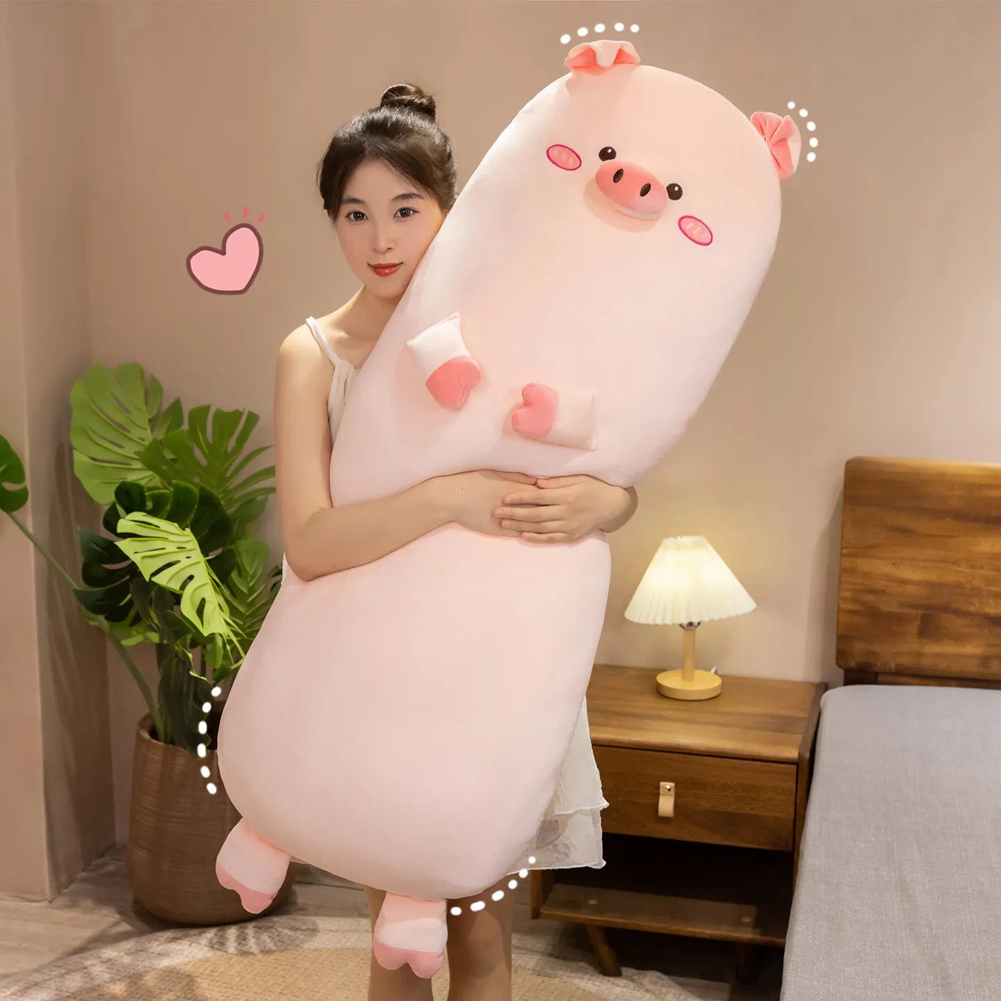 Piggy the Kawaii Long Pig Leg Clamp Sleeping Snuggle Pillow