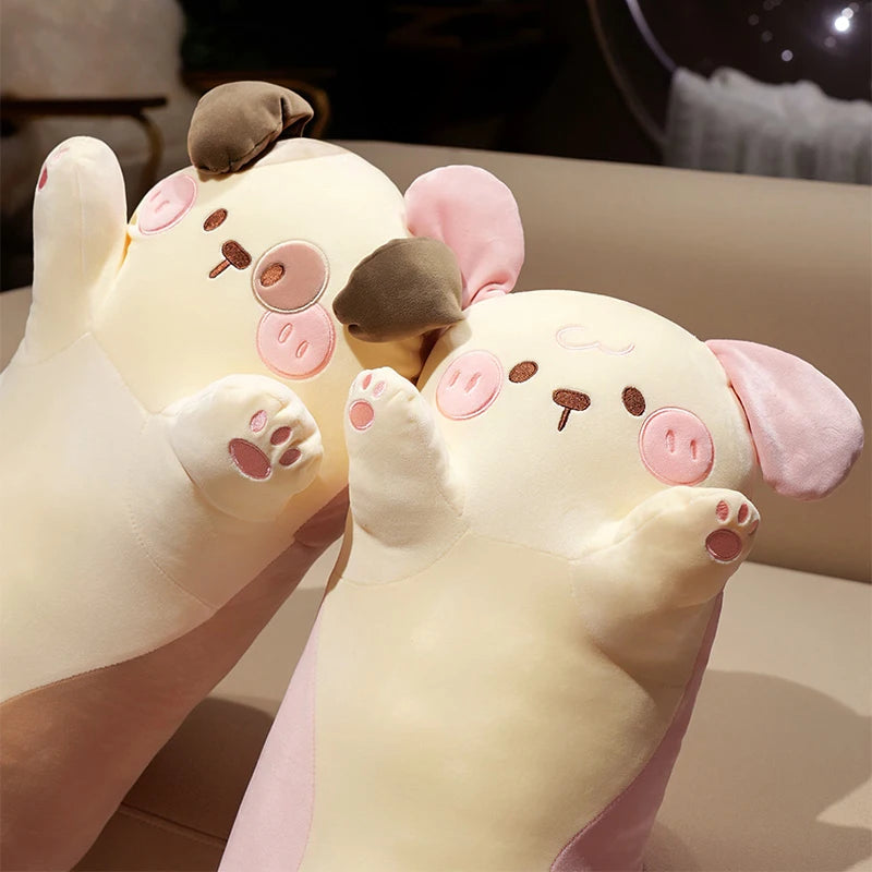 Giant Long Sleeping Puppy Kawaii Plushie Pillow