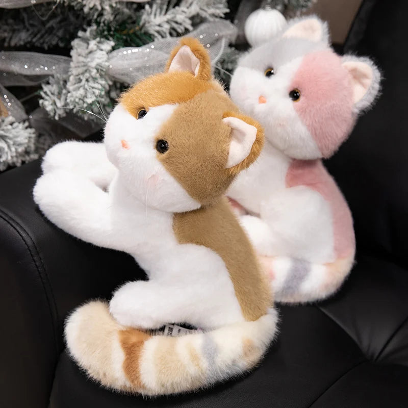 Napping Kitten Snuggle Plush Pillow